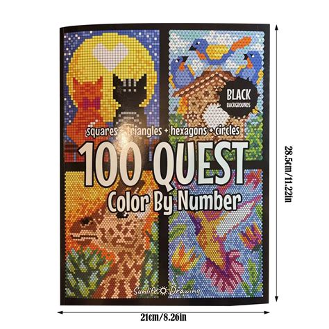 Dbylxmn B5 Paper Lined 100 Coloring Books By Numbers A Fascinating