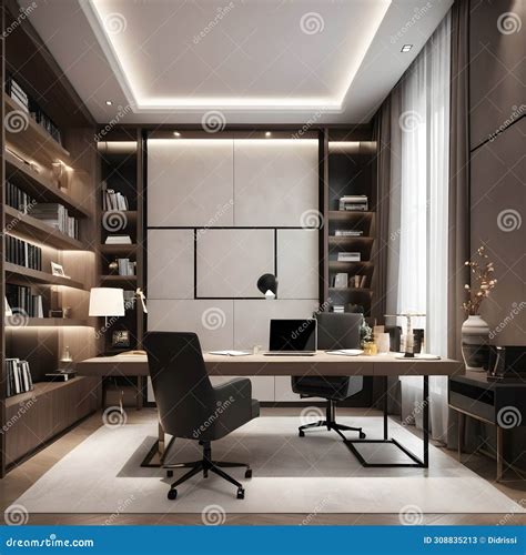 Elegant, Modern, Minimalistic Study Room Design Template for the ...