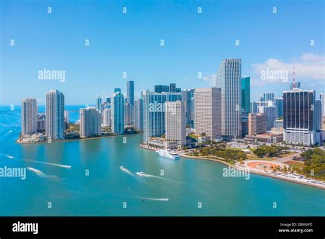 Downtown Miami Skyline Stock Photo - Alamy