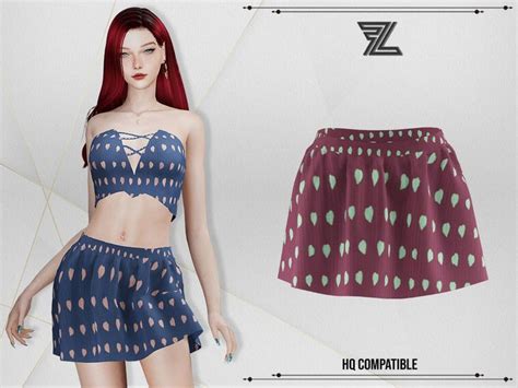 The Sims Resource Elena Set Skirt In Felicity Dress Tiana