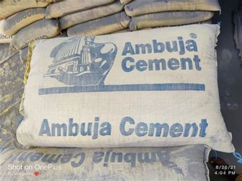 Kg Ambuja Ppc Cement At Rs Bag Ambuja Cement In Keshorai Patan