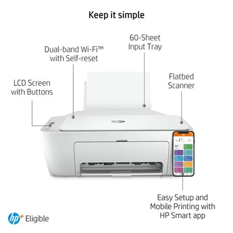 Hp Deskjet 2755e Wireless All In One Inkjet Printer Hp Instant Ink 6 Month Free Trial Included