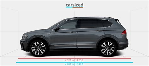 Dimensions: Volkswagen Tiguan 2016-2020 vs. Volkswagen Touran 2015-present