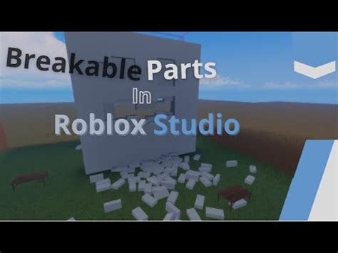 Breakable Parts In Roblox Studio YouTube