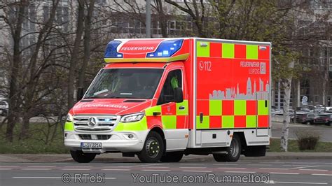 NEW Leipzig Fire Department Ambulance Responding Neuer RTW BF