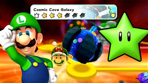 Super Mario Galaxy 2 All Green Stars Cosmic Cove Galaxy 100 YouTube