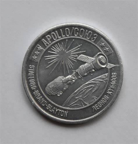 Flown Medal Contains Metal From Apollo And Soyuz NASA Space Catawiki