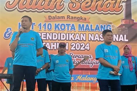 Disdikbud Kota Malang Gelar Jalan Sehat Memperingati HUT Kota Malang Ke