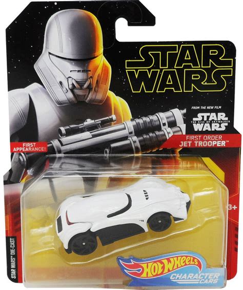 Машинка Hot Wheels First Order Jet Trooper Star Wars Character Cars FYT Купить