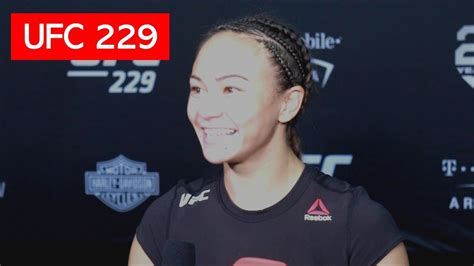 Michelle Waterson Post Fight Ufc 229 Interview Youtube