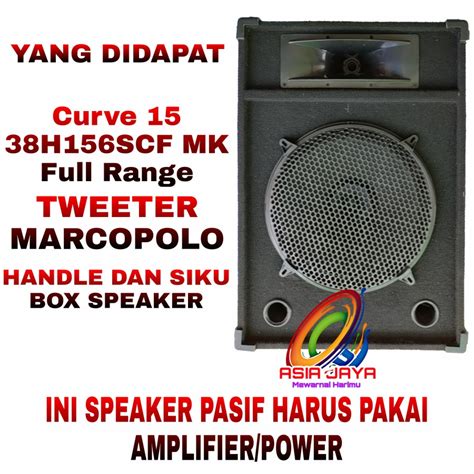 PAKET COMBO Speaker 15 CURVE 15 38H156SCF MK Full Range Plus Box 15