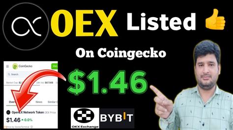 Oex Listed 1 46 Usdt On Coingecko Price 🤑 Satoshi Oex Withdraw Update