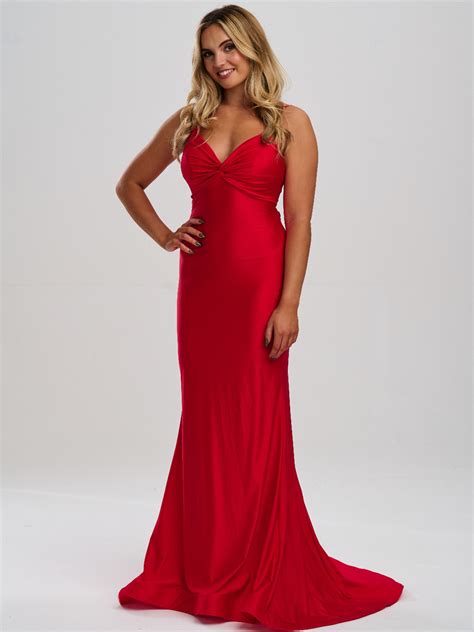 Linzi Jay Geraffte Front Krawatte zurück Meerjungfrau Prom Kleid mit