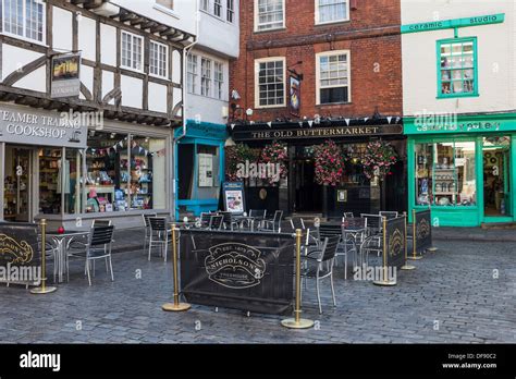 The Buttermarket Canterbury Kent Uk Stock Photo Alamy