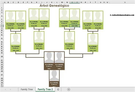 ¿cómo Hacer Un Árbol Genealógico Con Plantillas Gratis Fácil Y 956