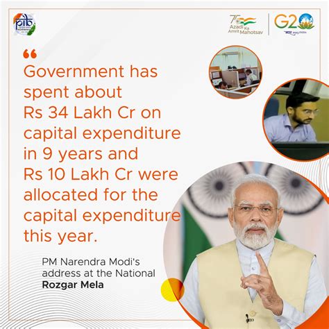 PIB India On Twitter Government Has Spent About Rs 34 Lakh Cr On