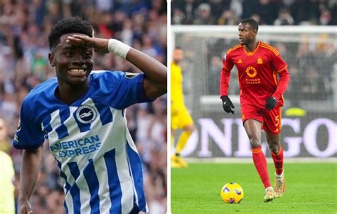 Simon Adingra Brighton Contre Evan Ndicka Roma Duel De Champions