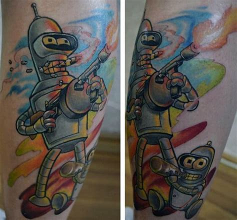 80 Futurama Tattoo Designs for Men