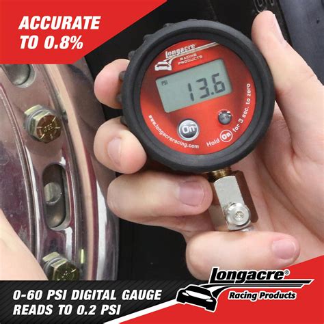 Longacre Econo Digital Tire Gauge W Active Display