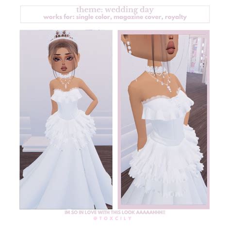 Wedding Day Dti Dress To Impress In 2024 Dress To Impress Royal Outfits Dress