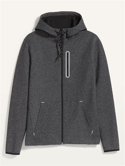 Dynamic Fleece Full Zip Hoodie For Men Old Navy