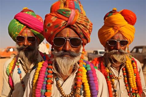 Premium Photo Desert Festival Showcases Vibrant Rajasthan Culture