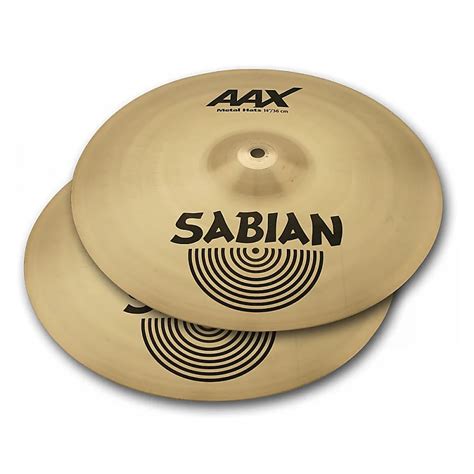 Sabian 14 AAX Metal Hi Hat Cymbals Pair 2002 2018 Reverb France