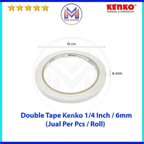 Double Tape Kenko 6mm 1 4 Inch Dobel Tip 1 4 Lem 2 Sisi Lazada