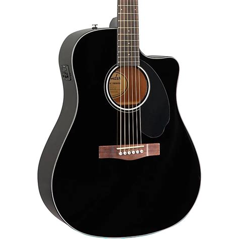 Fender Cd Sce Dreadnought Acoustic Electric Guitar Black Guitar Center