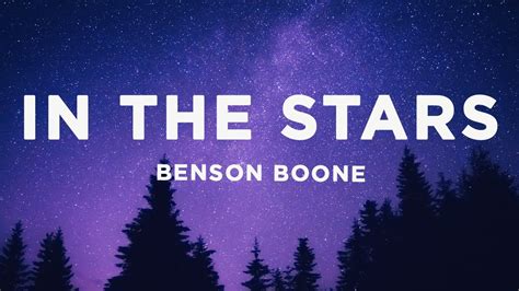 Benson Boone In The Stars Lyrics Youtube