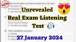 27 January 2024 IELTS Exam Hard Listening Test With Ans Doovi