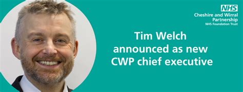 Tim Welch Announced As Cheshire And Wirral Partnership Nhs Foundation