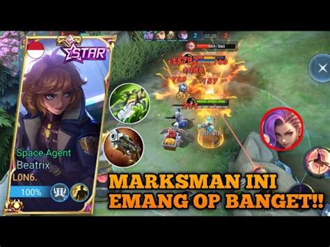 Beatrix Nerf Vs Top Tier Marksman Di Season Ini Build Beatrix