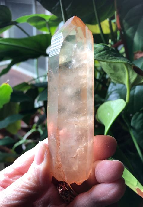 Reserved For Bdk Orange Lemurian Seed Quartz Raw Deep Striations