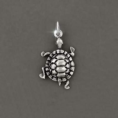 Sterling Silver Turtle Charm Pendant