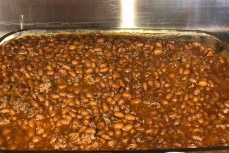 Easy Southern Baked Beans With Ground Beef Recipe Foodtalk