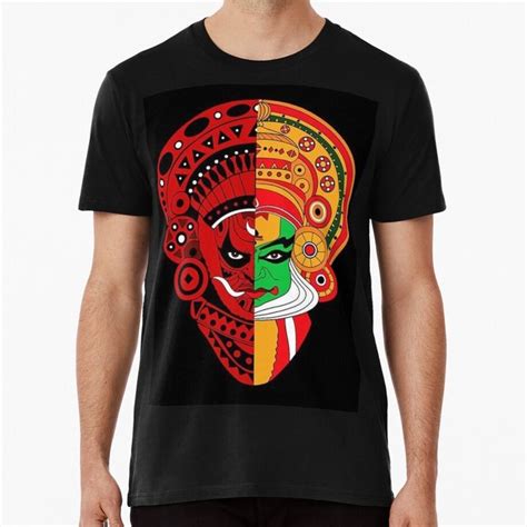 Theyyam Kathakali Fusion Prints Premium T Shirt By Sravya Pk Shirts