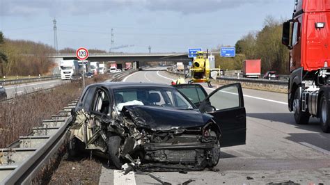 Schwetzingen Schwerer Unfall Auf A In Richtung Mannheim Mit Drei