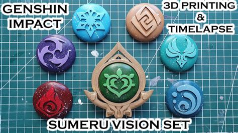 Genshin Impact Sumeru Vision Set Making 3D Printing Timelapse