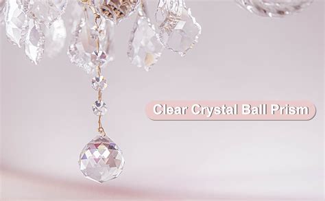 Patikil Clear Crystal Ball Prism Pack Mm Chandelier Prisms Parts