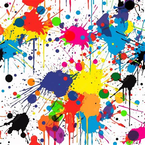 Premium Photo | A colorful background with paint splatters.