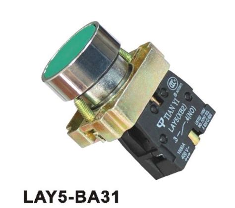 China Lay5-Ba31 Flush Spring Return Pushbutton Switch - China ...