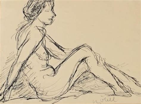 Nude Sitting Bela Czobel WikiArt Org