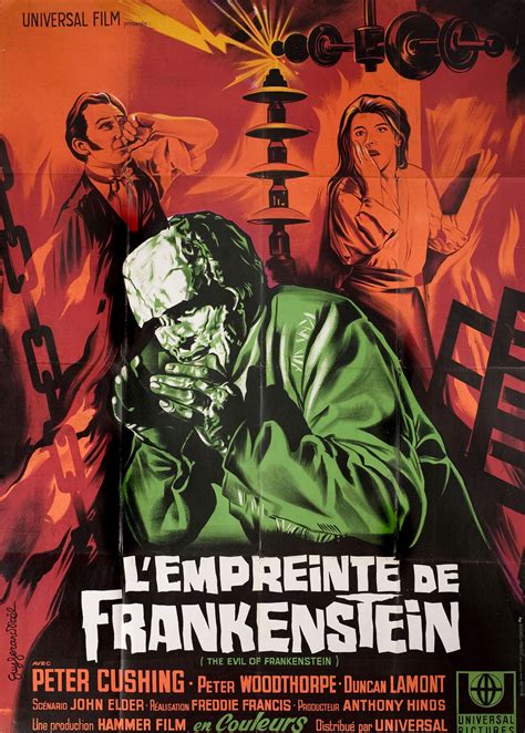 The Evil Of Frankenstein Original 1964 French Grande Movie Poster Posteritati Movie Poster Gallery