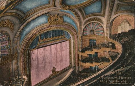 Orpheum Theatre Los Angeles, CA Postcard