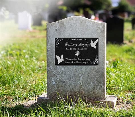 Buy Personalized Memorial Granite Stone Headstones For Graves Garden