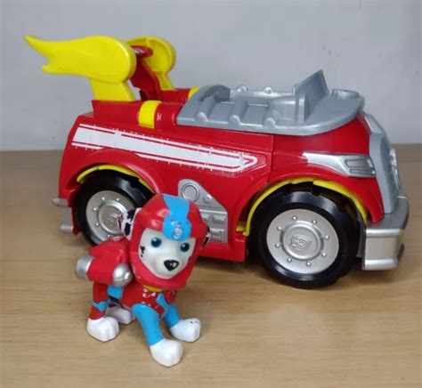 Paw Patrol Mighty Pups Super Paws Marshall Transforming Vehicle Fire Truck Eur 16 31 Picclick Fr