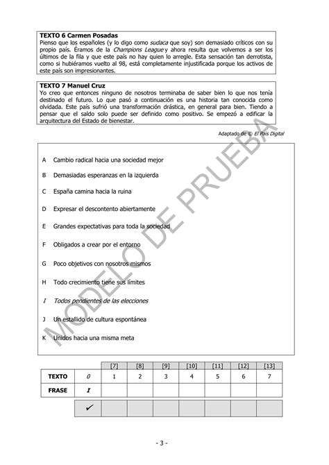 Comprensi N De Lectura Certificaci N Nivel Avanzado B Espa Ol Eoi