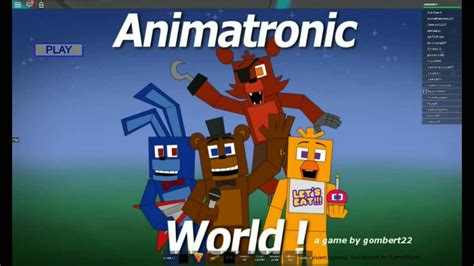 Roblox Animatronic World Youtube