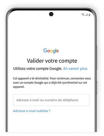 Comment débloquer un compte Google après réinitialisation